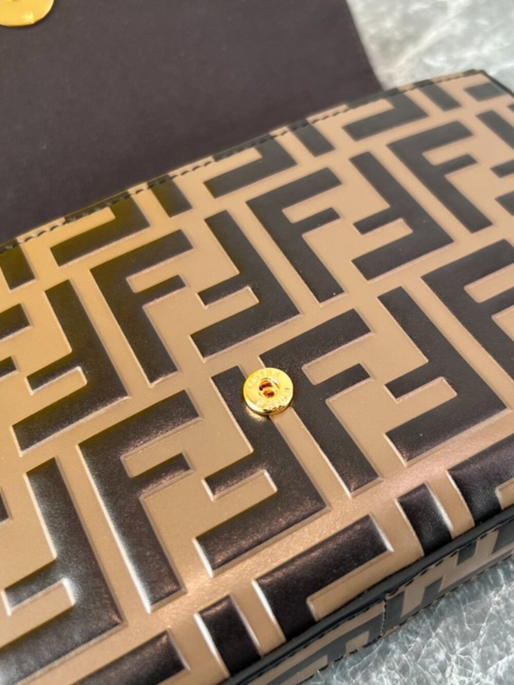 Fendi Geometric Flap Mini Handbag - Picture 8 of 9